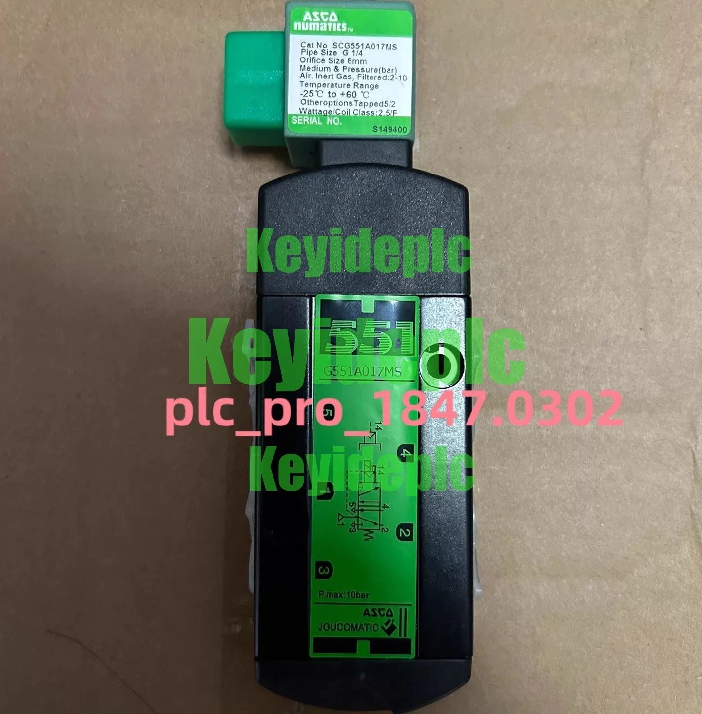 SCG551A017MS 1PCS Replace ASCO SCG551A017MS Solenoid Valve Fast ship