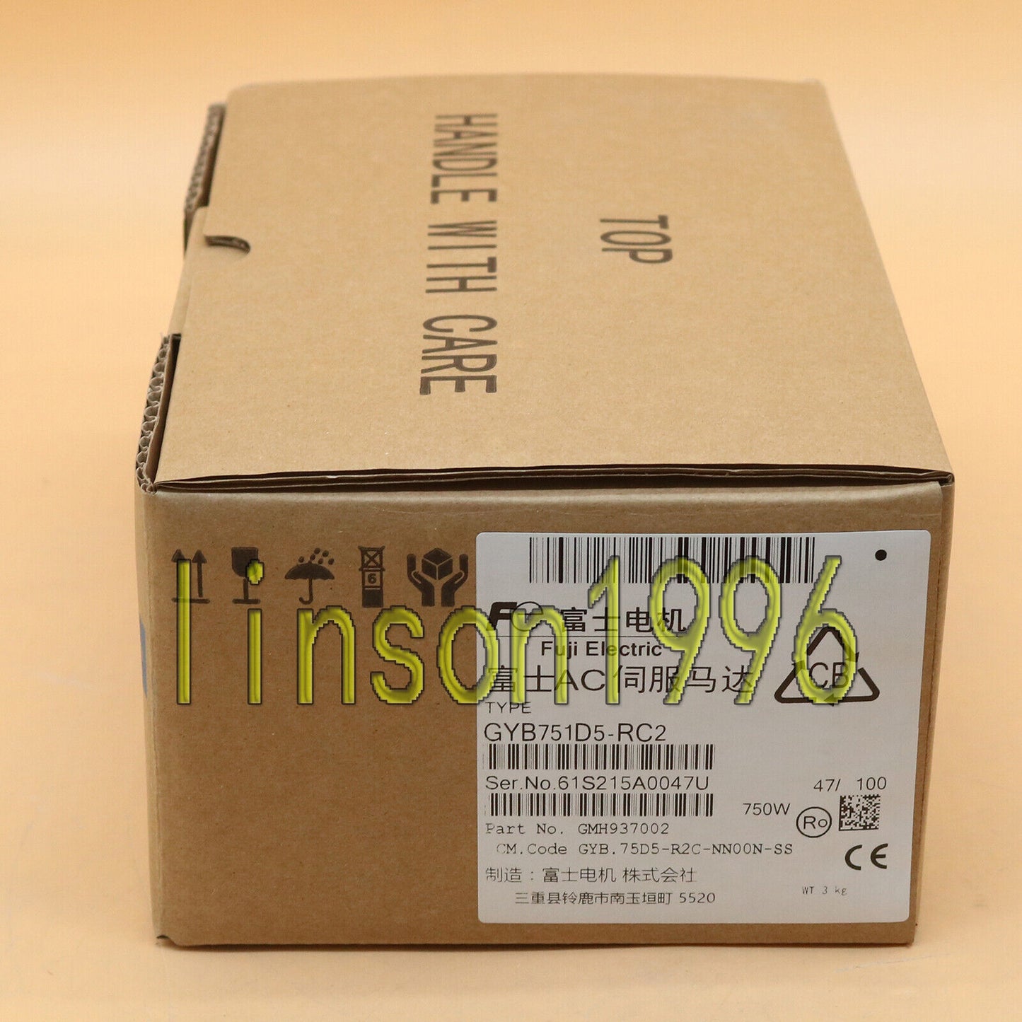 New One FUJI Servo Motor GYB751D5-RC2 750W In Box - ONE FUJI