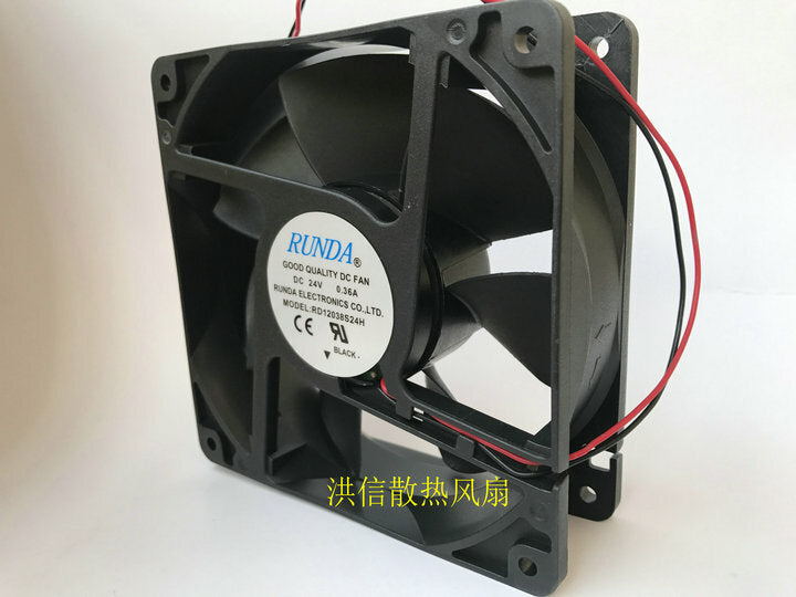 RUNDA RD12038S24H DC24V 0.36A 12CM inverter cooling fan