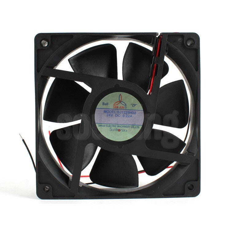 SANJUN SJ1225HD2 24V 0.22A 12025 12cm high air capacity ball cooling fan