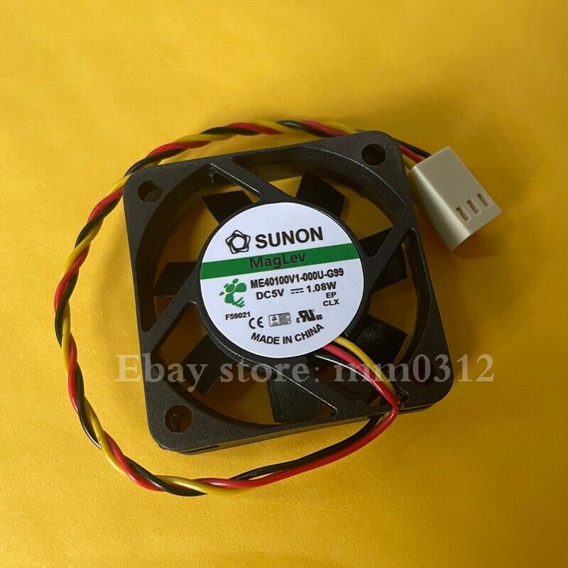 used SUNON ME40100V1-000U-G99 5V 1.08W 4010 3-wire cooling fan - SUNON