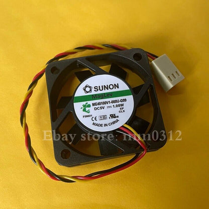 used SUNON ME40100V1-000U-G99 5V 1.08W 4010 3-wire cooling fan - SUNON