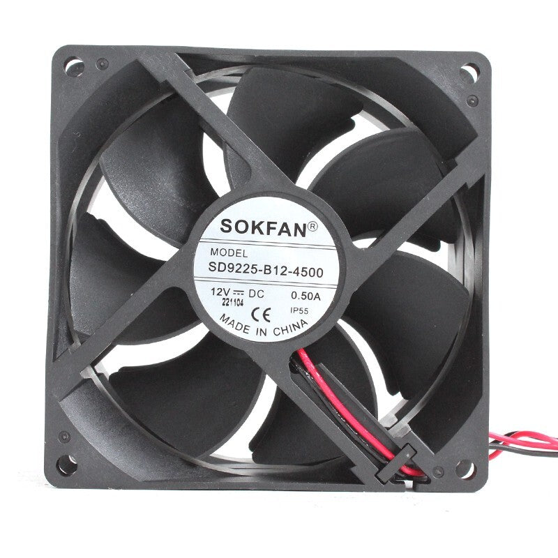 SOKFAN SD9225-B12-4500 9225 12V 0.5A 2-wire DC cooling fan
