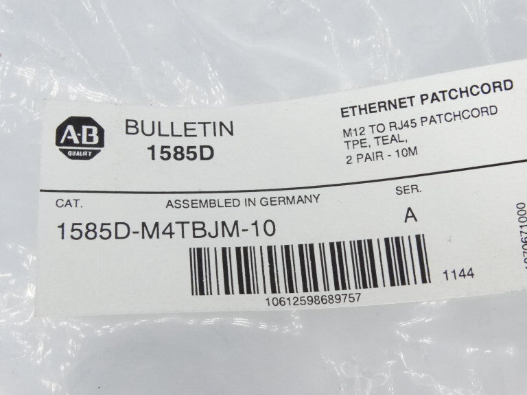 Allen Bradley 1585D-M4TBJM-10 Series A Cable - ALLEN BRADLEY