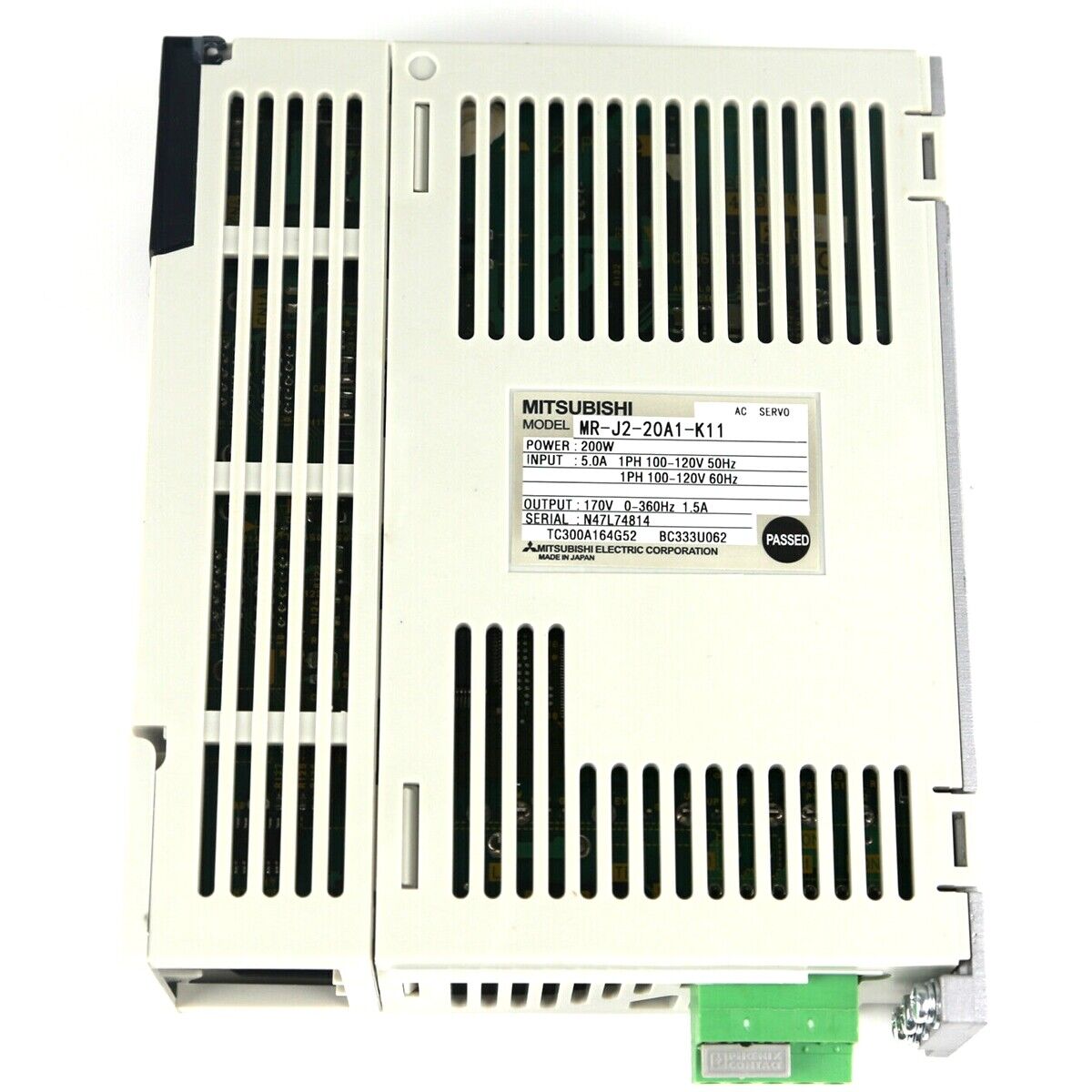 MITSUBISHI MR-J2-20A1-K11 AC Servo Drive - MITSUBISHI