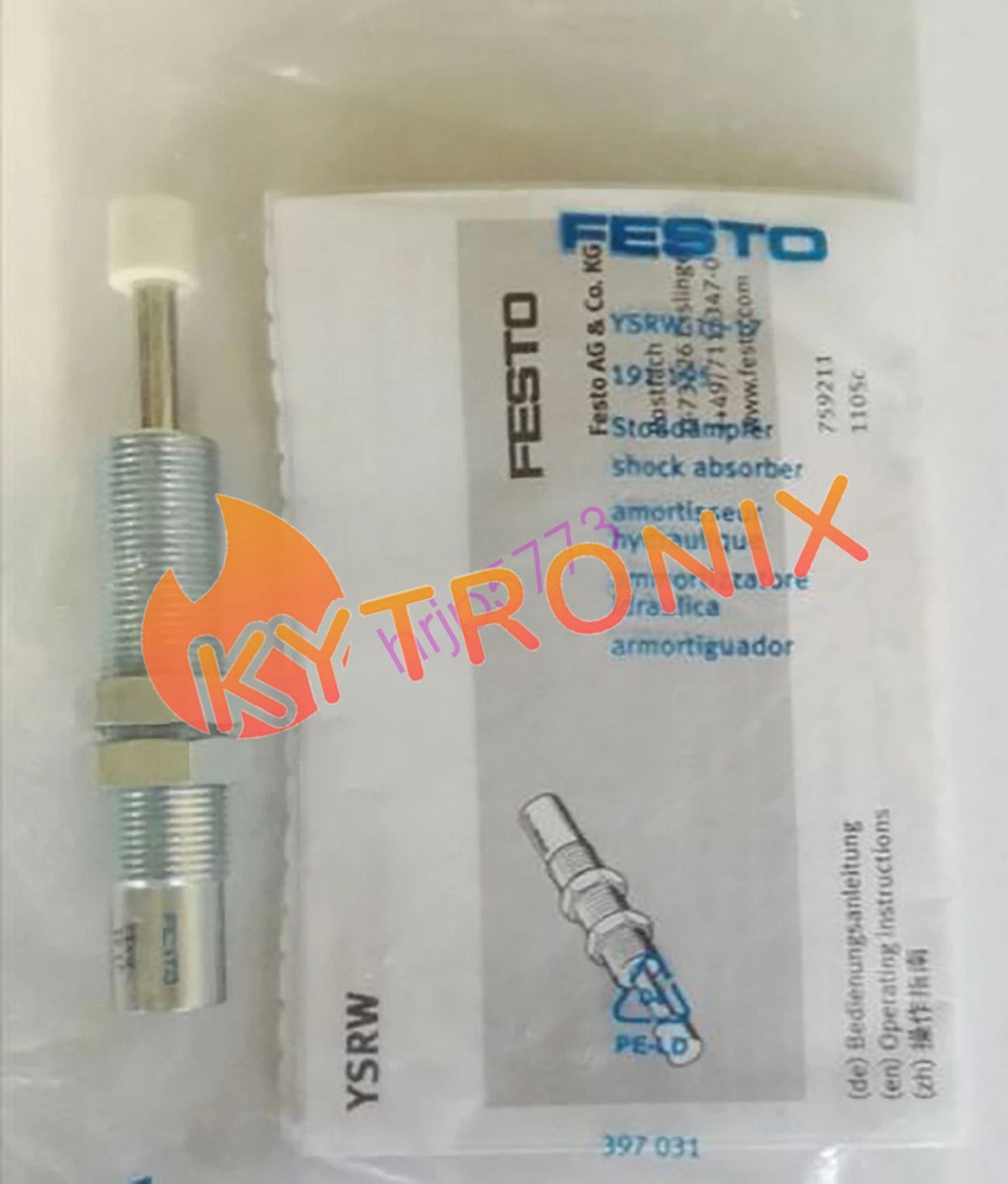 FESTO YSRW-20-34 191198 Pneumatic Shock Absorber