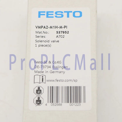 1PC FESTO VMPA2-M1H-M-PI 537952 Air Solenoid Valve