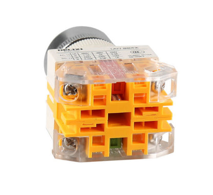 10PCS DELIXI LAY7-11BN LAY711BN 22MM LAY37 PUSHBUTTON SWITCHES 1NO+1NC