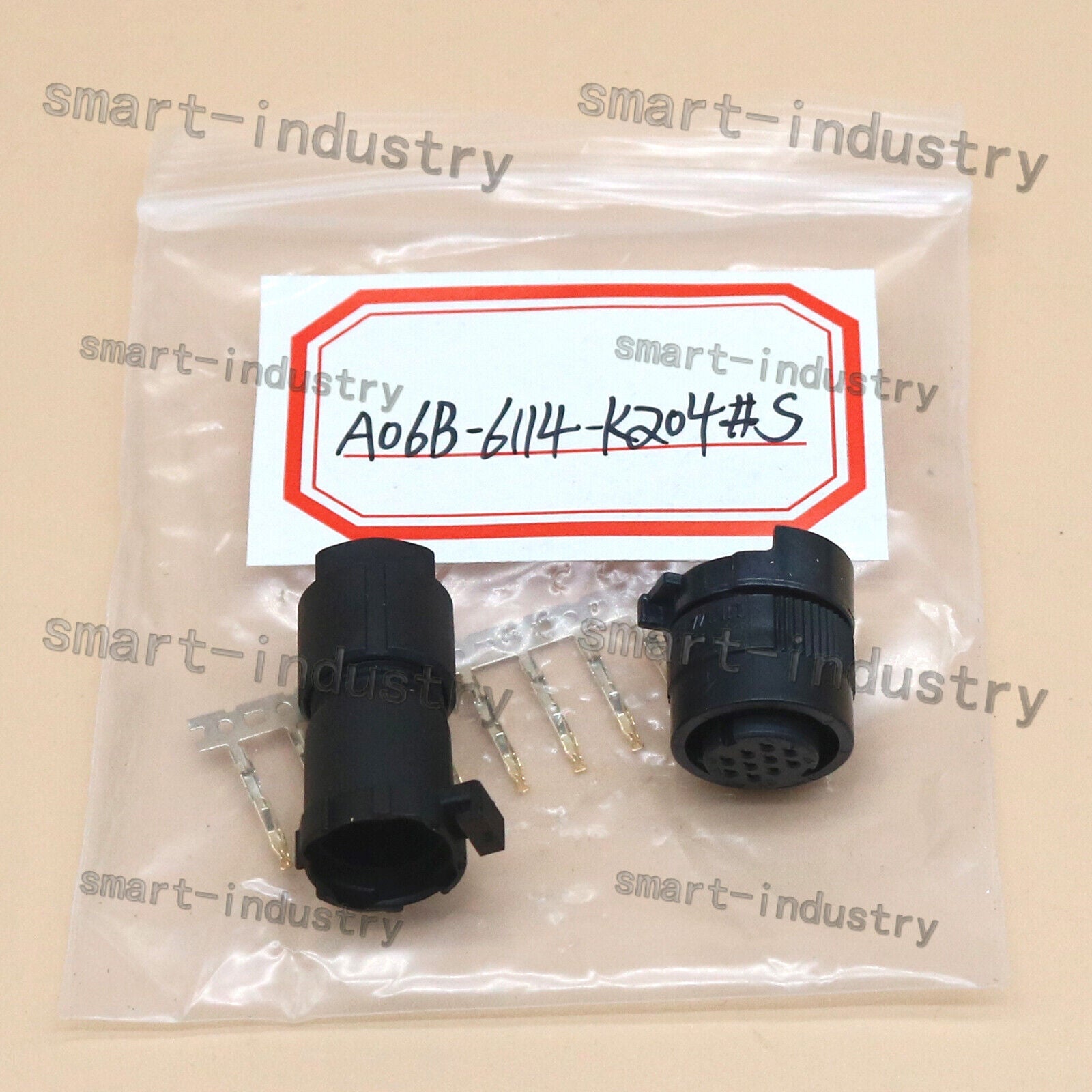 new 1PC A06B-6114-K204#S For FANUC Encoder Wire Connector JAE 10-Pin Plug