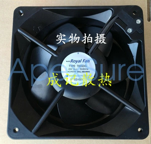 1pcs Royal Fan TYPE T655DG 200V 43/40W 16055 full metal fan