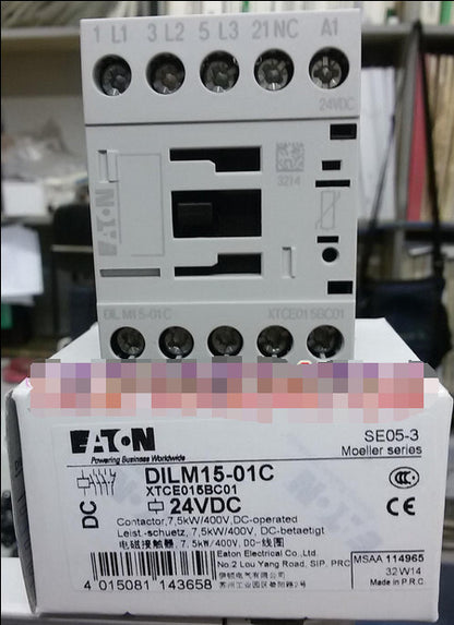 1PCS  Eaton Moeller DILM15-01C XTCE015BC01 Contactor DC24V