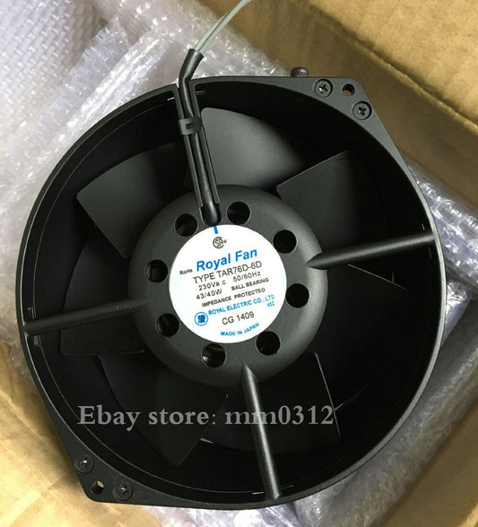 1PC  ROYAL TAR76D-6D FAN 230V 43/40W full metal fan