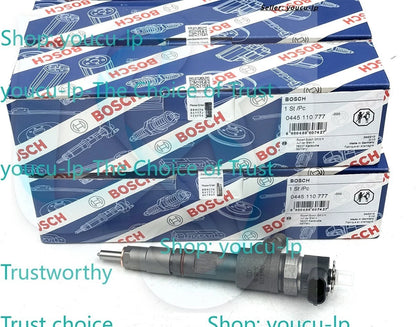4Pcs Fuel Injector 1J801-53052 0445110777 for Kubota V1803 V2403 Engine KX040-4