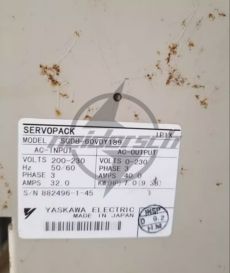 ONE Yaskawa SERVOPACK SGDB-60VDY189 - YASKAWA
