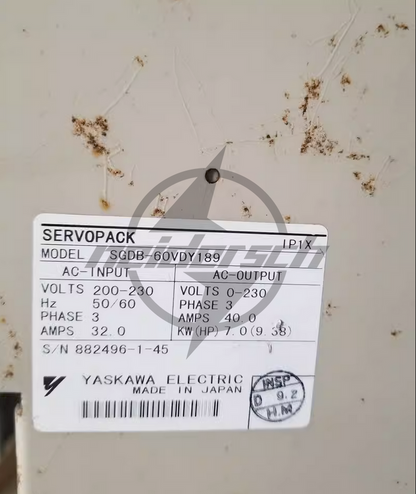 ONE Yaskawa SERVOPACK SGDB-60VDY189 - YASKAWA
