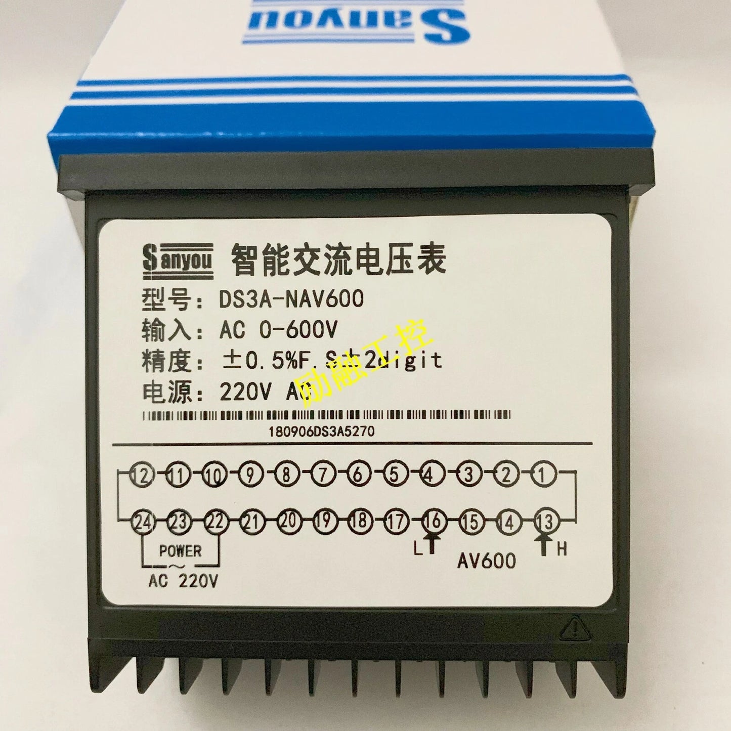 1PCS sanyou DS3A-NAV600 Intelligent AC Voltmeter