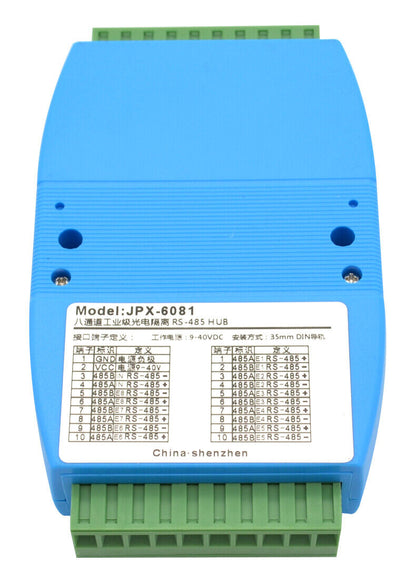 new 8-channel rs485 splitter 485 sharer Industrial grade optically isolated repeater - KOEED