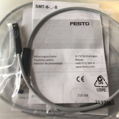 New FESTO Proximity Sensor 175484 SMT-8-PS-S-LED-24-B Fast - FESTO
