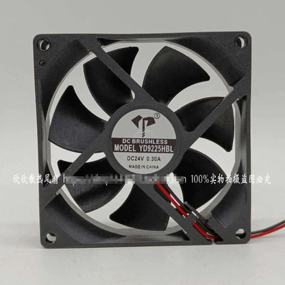 Yida YD9225HBL 24V 0.30A 9.2CM Inverter electrical cabinet cooling fan