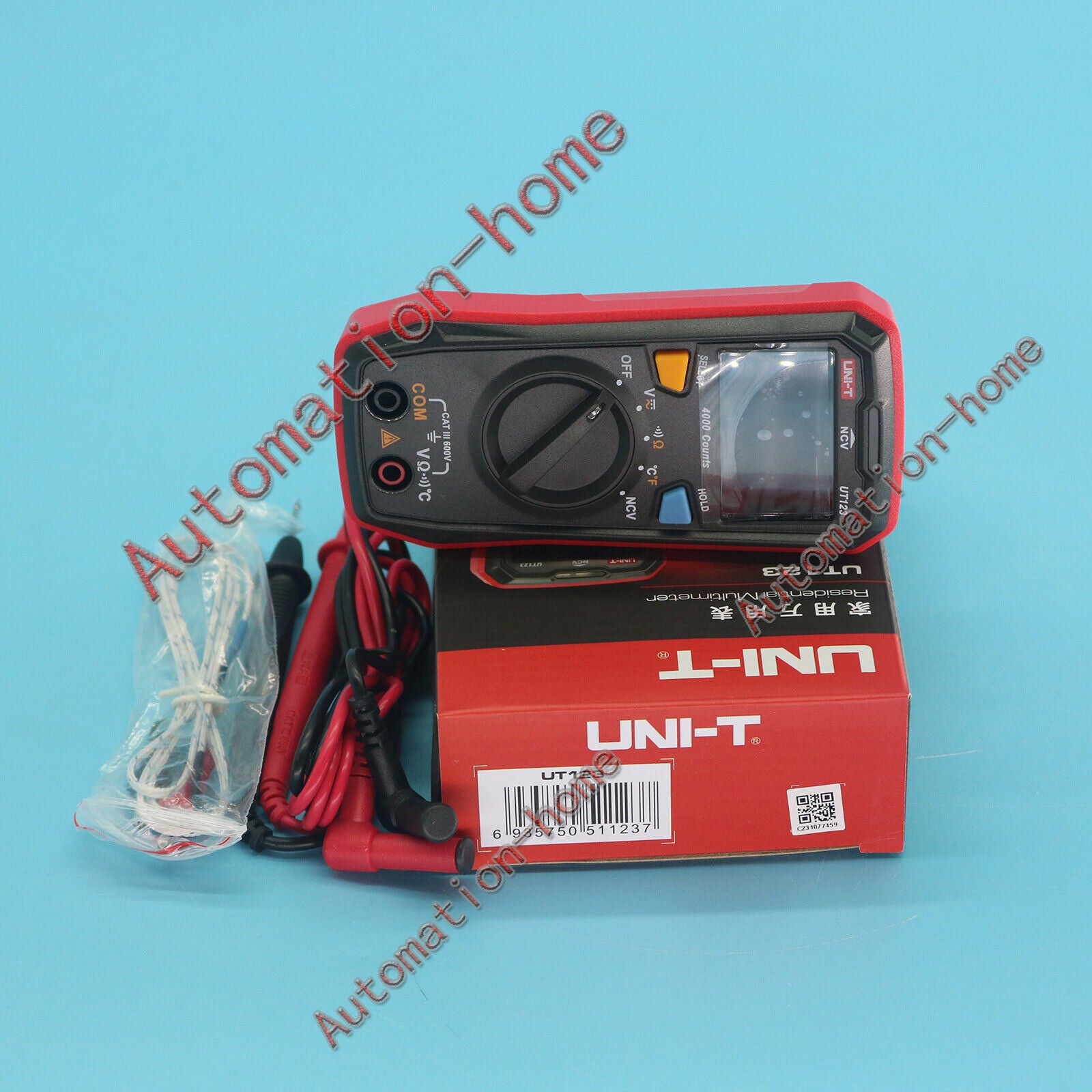 new one UNI-T  UT123 Mini Digital Multimeter Auto Range Data hold AC DC VoltMeter