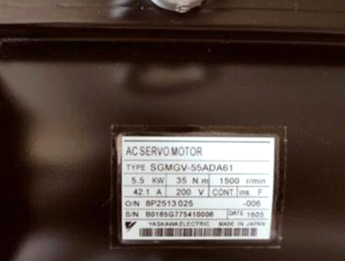 Yaskawa SGMGV-55ADA61 AC Servo Motor - YASKAWA
