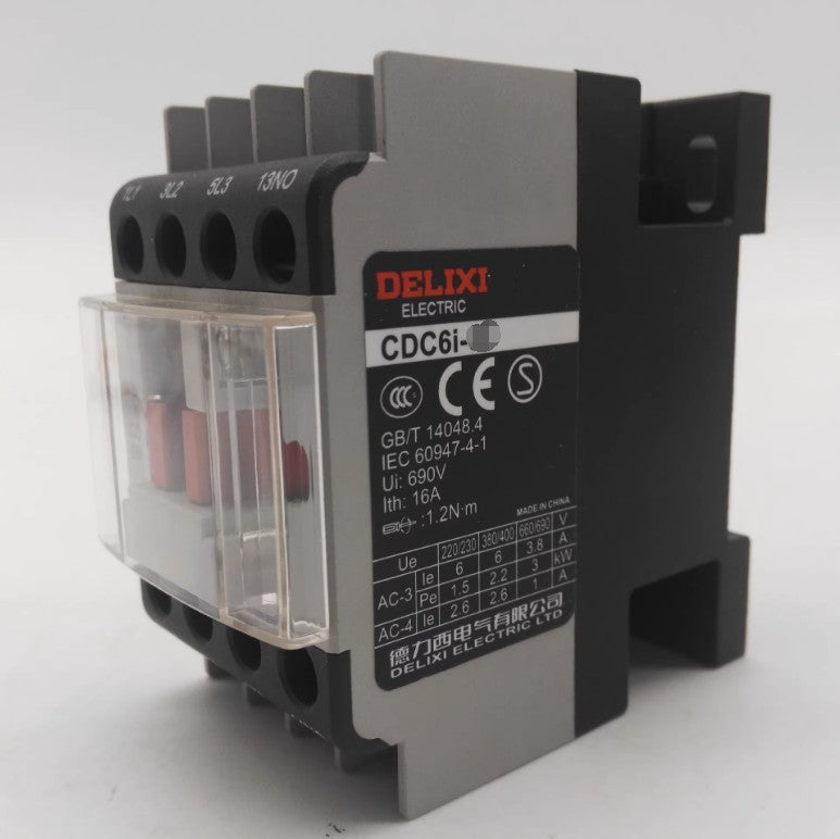 Delixi CDC6i Series CDC6i-2511  25A AC Contactor 1NO+1NC