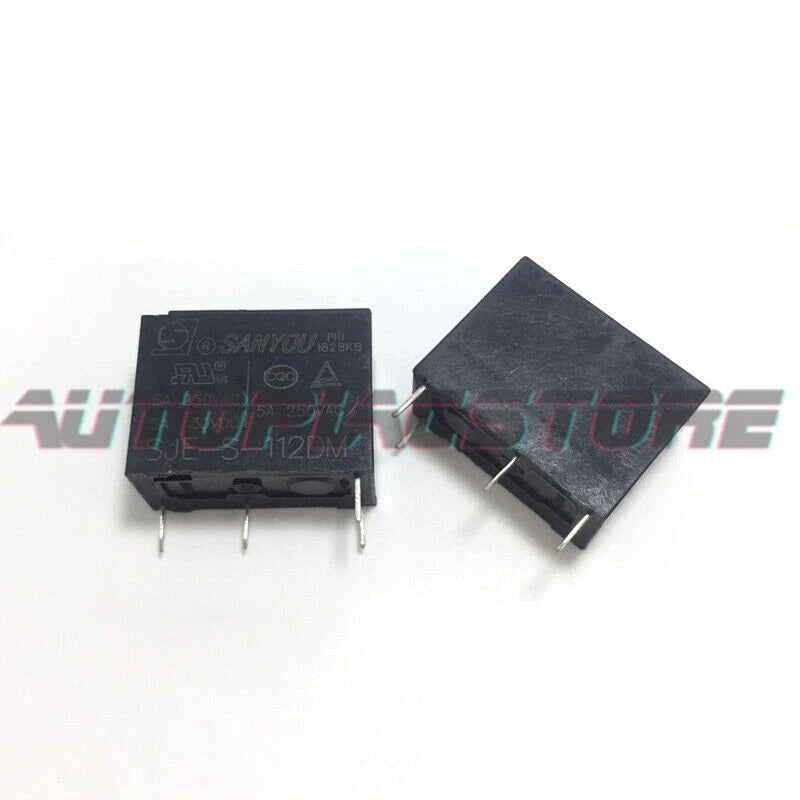 10Pcs SANYOU SJE-S-112DM 12VDC Power Relay 4Pins 5A 250VAC~~US
