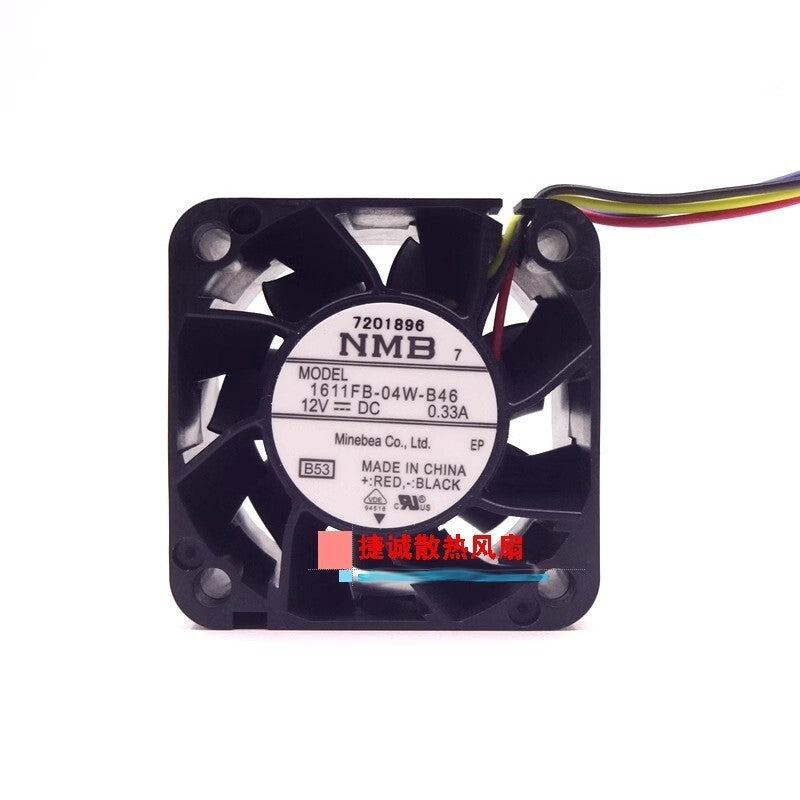 NMB 1611FB-04W-B46 12V 0.33A 4028 4CM 4-wire PWM Case Cooling Fan