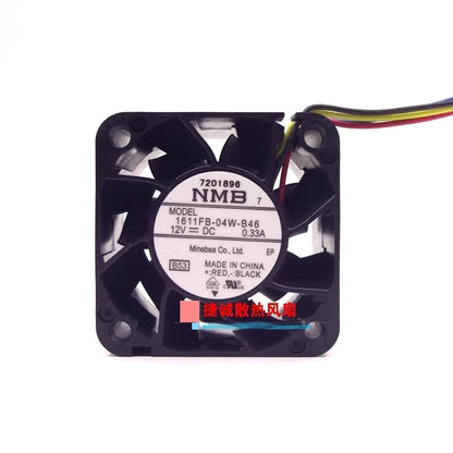 NMB 1611FB-04W-B46 12V 0.33A 4028 4CM 4-wire PWM Case Cooling Fan