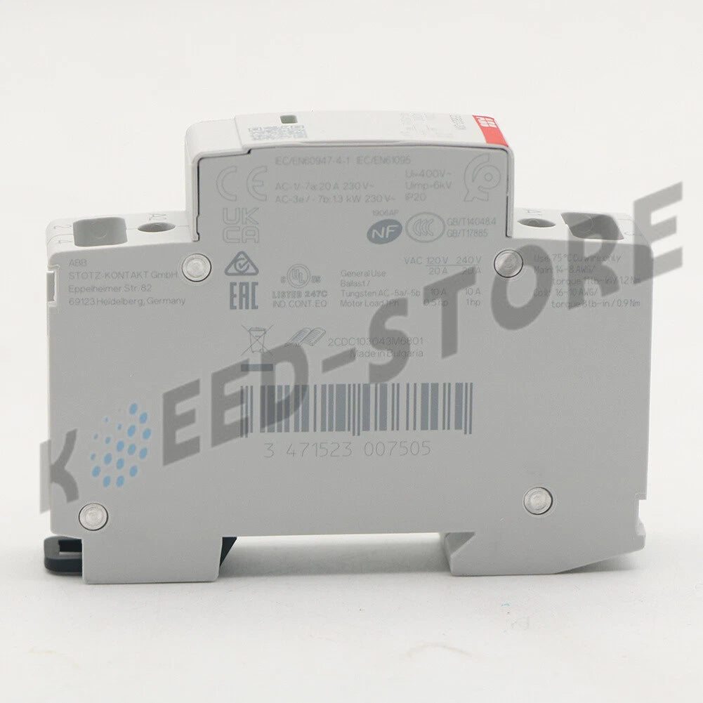 1PCS ABB ESB20-20N-06 Installation Contactor 230V AC/DC 1SBE121111R0620 /*