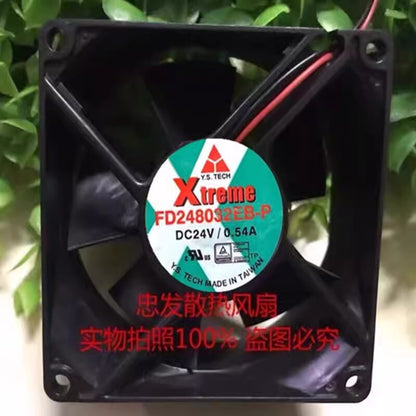 Y.S.TECH FD248032EB-P 8032 DC24V 0.54A 8CM 2-wire Inverter Cooling Fan