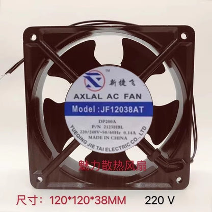 1PCS JF12038AT DP200A 2123HBL 220/240V 0.14A 12CM Axial Cooling Fan