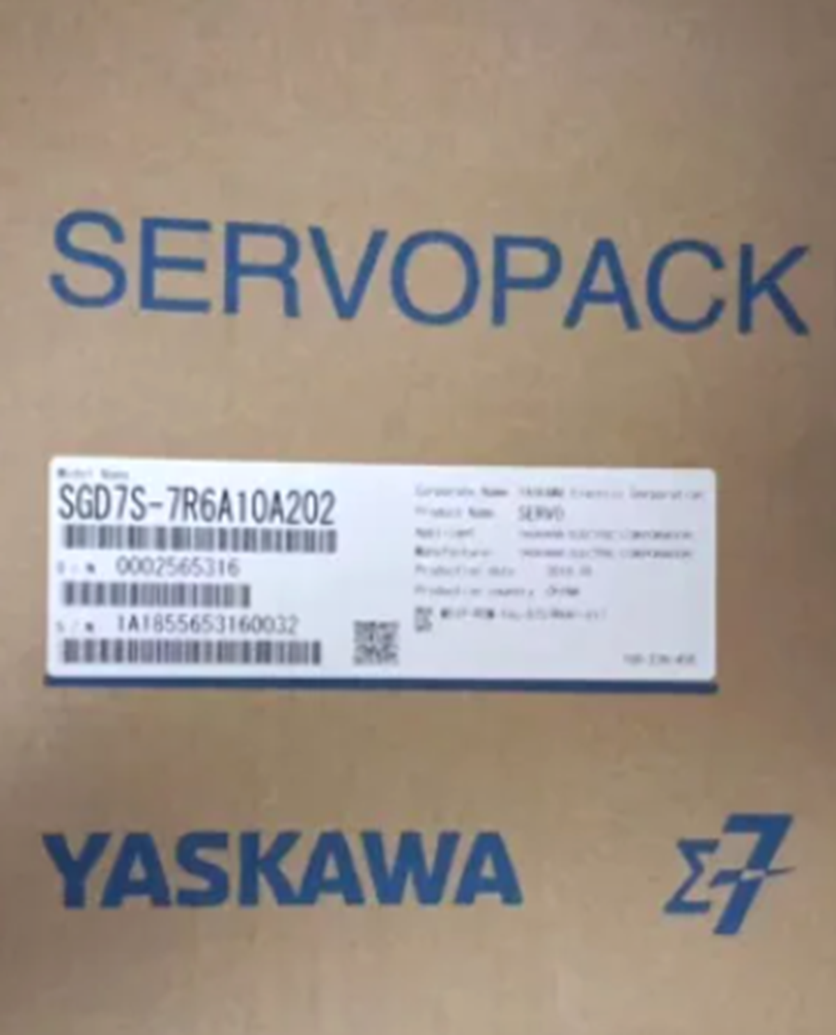 YASKAWA YSGD7S-7R6A10A202 Servo Motor - YASKAWA