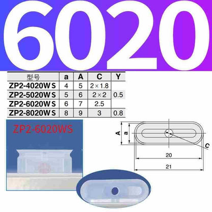 10PC replaces rectangular elliptical suction cup ZP2-T6020WN-B5 ZP2-T8020WS-A5 P