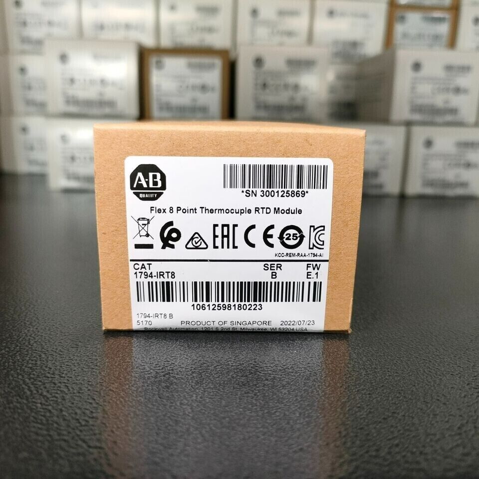 New Factory Sealed AB 1794-IRT8 SER B Flex 8 Point Thermocouple RTD Module PLC - FACTORY SEALED
