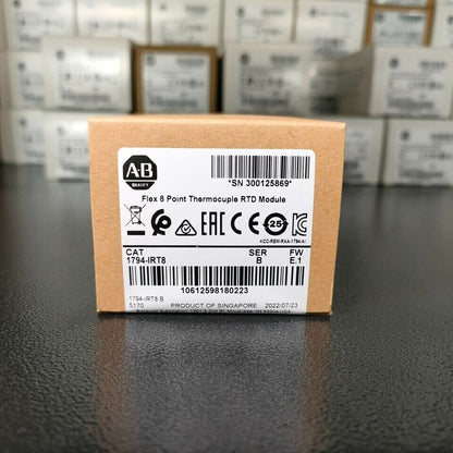 New Factory Sealed AB 1794-IRT8 SER B Flex 8 Point Thermocouple RTD Module PLC - FACTORY SEALED