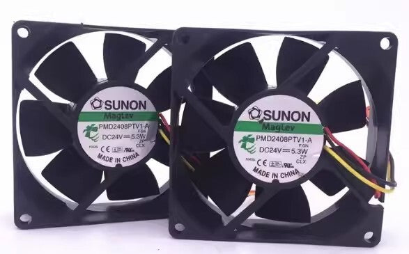 1PCS SUNON PMD2408PTV1-A 8025 DC24V 5.3W 8CM 3-Wire Inverter Cooling Fan