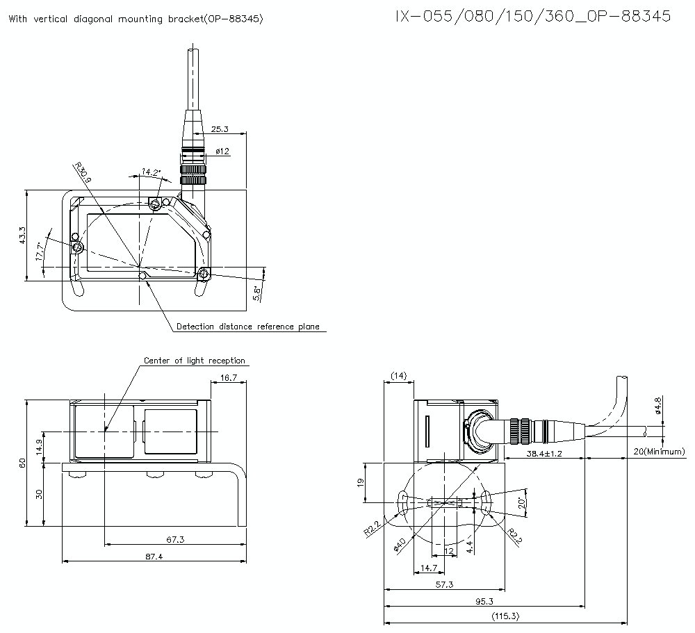 KEYENCE IX-055 Laser Sensor - KEYENCE