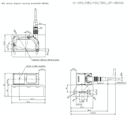 KEYENCE IX-055 Laser Sensor - KEYENCE