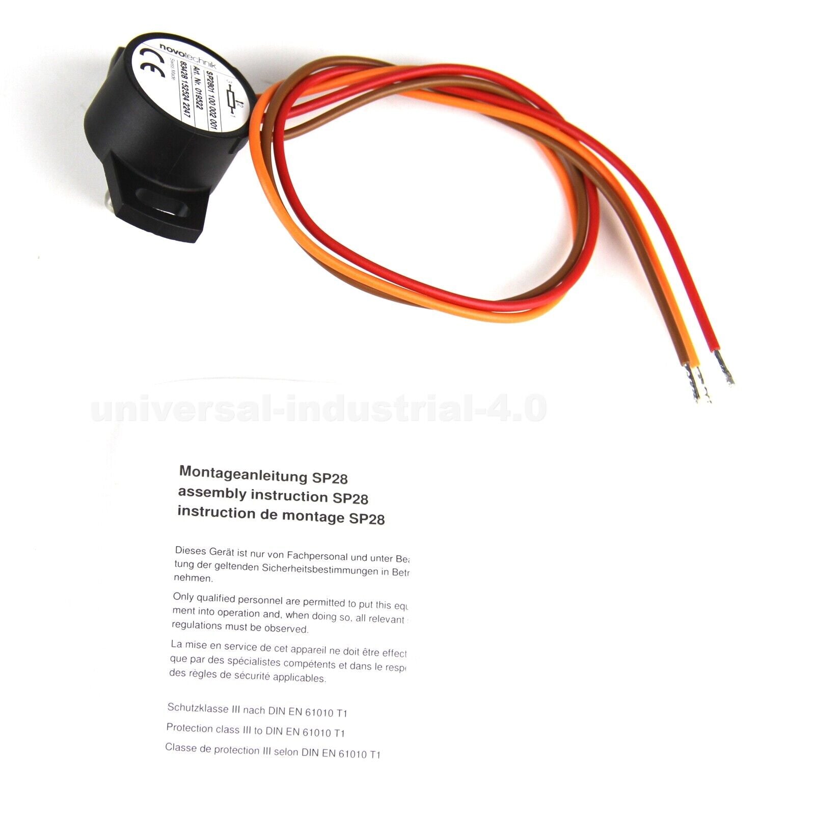 NOVOTECHNIK SP2801-100-002-001 Rotary Sensor NOVOTECHNIK