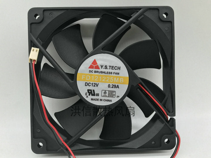 Y.S.TECH FD121225MB DC12V 0.29A 12025 120*25MM 12cm 2-wire cooling fan
