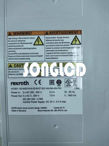 used 1PCS HCS01.1E-W0018-A-03-B-ET-EC-NN-S4-NN-FW - KOEED