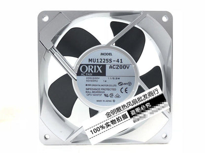 ORIXMU1225S-4112025 200V 11/9.5W 120mm aluminum frame AC fan