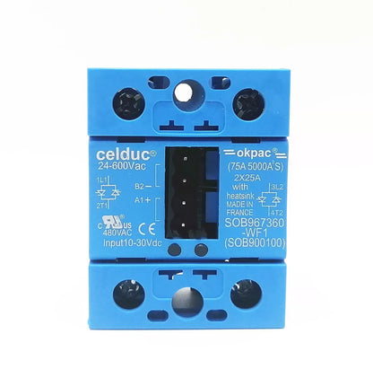 Celduc Solid State Relay SOB967360 -WF1(SOB900100) 2*25A