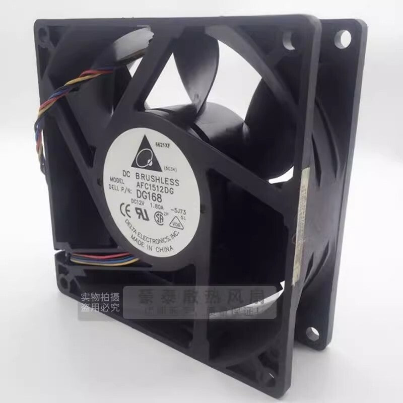 Delta AFC1512DG 15050 DC12V 1.80A 4-Wire Cooling Fan