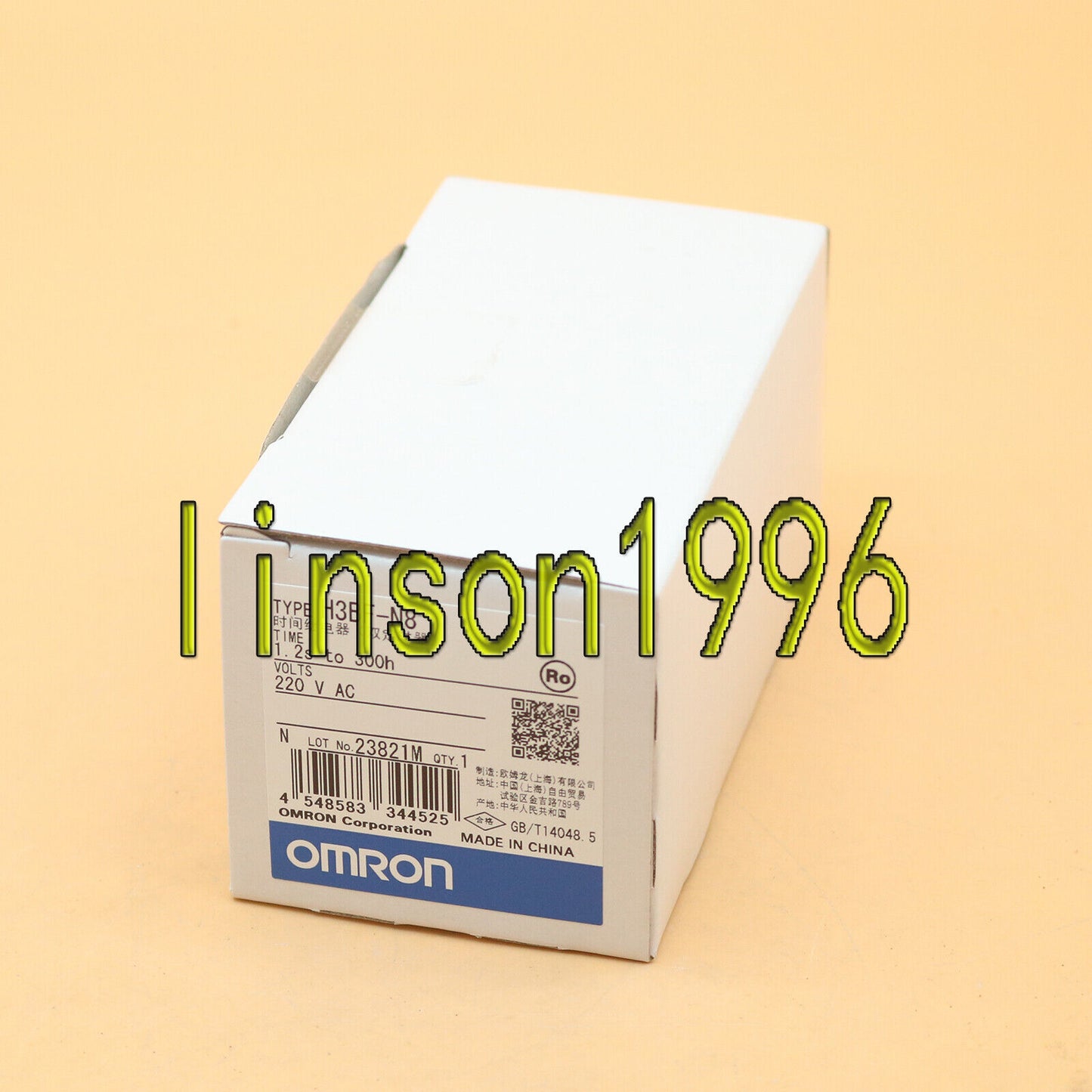OMRON Relay Dual Timer H3BF-N8 220VAC 1.2s-300h FAST SHIP - OMRON