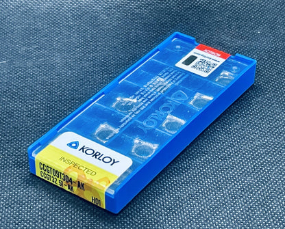 KORLOY CCGT 32.51 AK H01 / CCGT09T304-AK H01 Carbide Inserts 10pcs Free Ship!