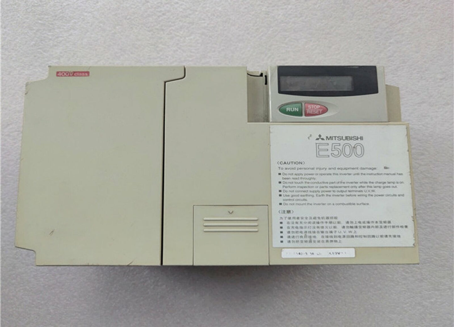 used Mitsubishi inverter fr-e540-5.5k-ch 380v 5.5kw tested in good - MITSUBISHI