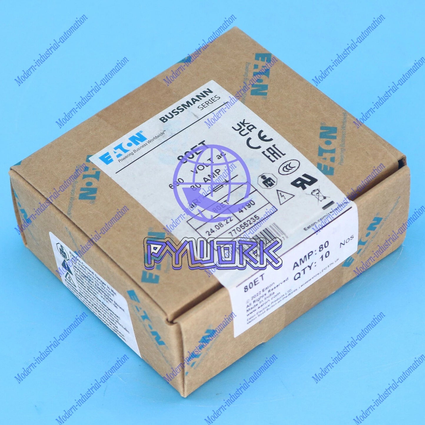 10PC Fuse Bussmann EATON BS88:4 80ET 80A 690V FREE SHIPPING #YP1