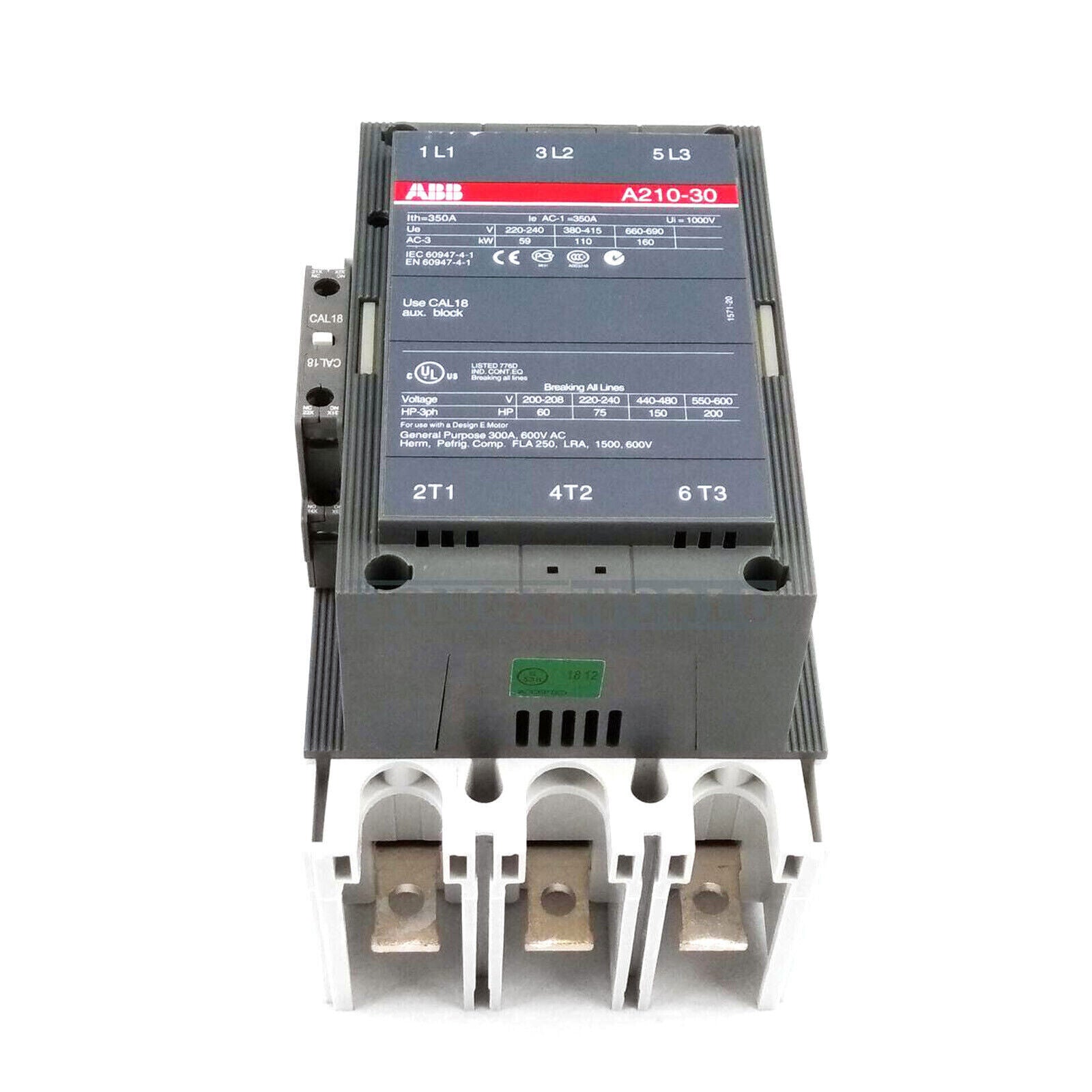 ABB A2103011 Contactor 110-120V - ABB